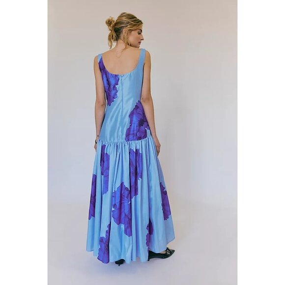 Free People Hutch The Ridge Printed Maxi Dress Womens 00P Formal Garden Elegant - Picture 2 of 9